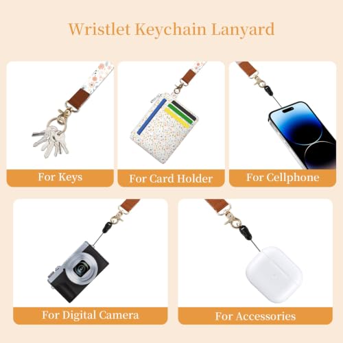 Image of Hancynir Floral Flower Slim Wallet Women Credit Card Holder Wristlet RFID