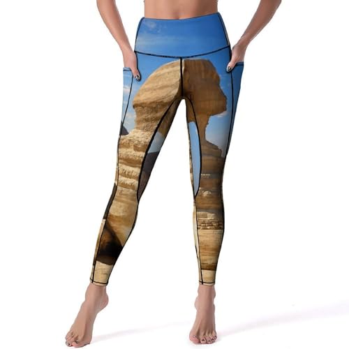 Leggings de yoga Égypte pantalon de sport femme pour gym et running S