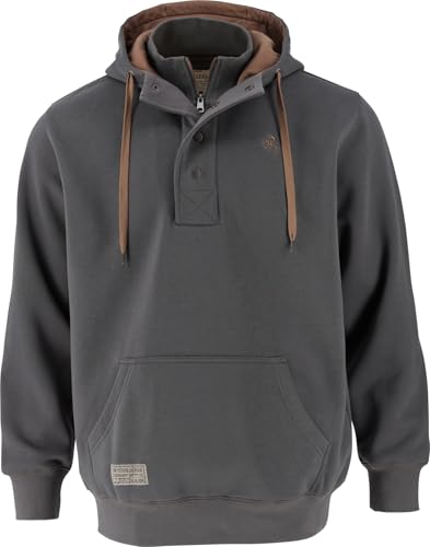 Image of Legendary Whitetails Mens Quarter Zip Hoodie Heavyweight Hooded Sweatshirt