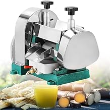Three Rollers Manual Sugarcane Juicer Stainless Steel Sugar Cane Juice Press Extractor Sugarcane Juice Squeezer Machine Sugarcane Press Machine