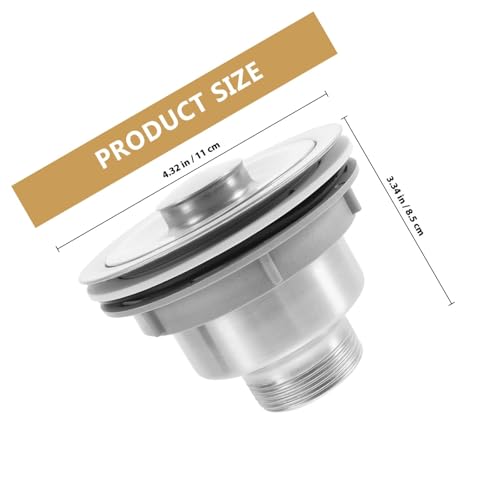 Kit de colador para fregadero de cocina en acero inoxidable miniatura 2