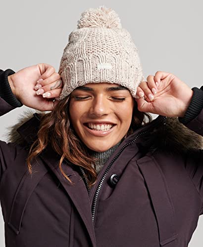 Bonnet pompon en mailles torsadées femme Superdry - vue 3