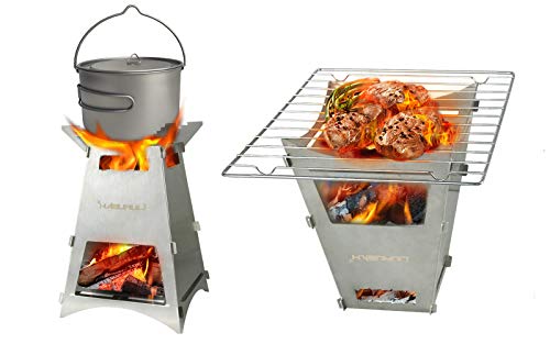 焚火台 折りたたみ 焚き火台 コンパクト 軽量 キャンプストーブ 火吹き棒 キャンプ 日本語取扱説明書付き