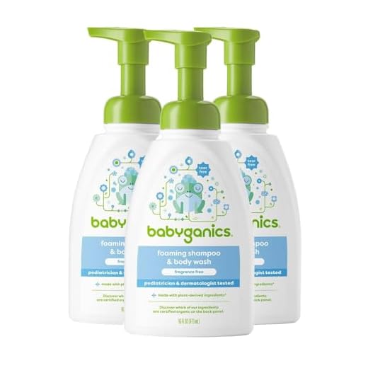 Babyganics Baby Shampoo + Body Wash Pump Bottle, Fragrance Free, Packaging May Vary,16 Fl Oz (Pack of 3)
