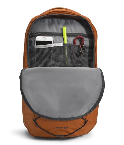 Image of The North Face Jester Everyday Laptop Backpack - Commuter Daypack, Water Repellent, Laptop Sleeve, Leather Brown /TNF Black-NPF, One Size