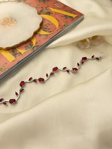 Image of Anti-Tarnish Tulip Bracelet for Women Stylish | Gold Plated Bracelet for Women | Fairy Bloom Rapunzel Bracelets | Daily Wear Gifting Jewellery | Gift for Anniversary