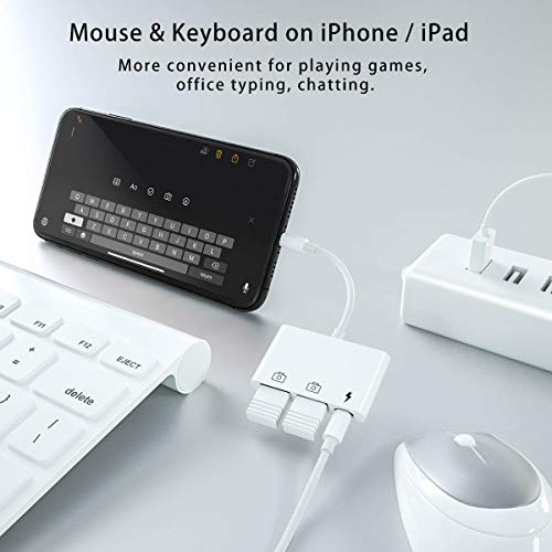 image for MASAYA Dual USB Camera Adapter,3 in 1 Dual USB Female OTG Adapter with