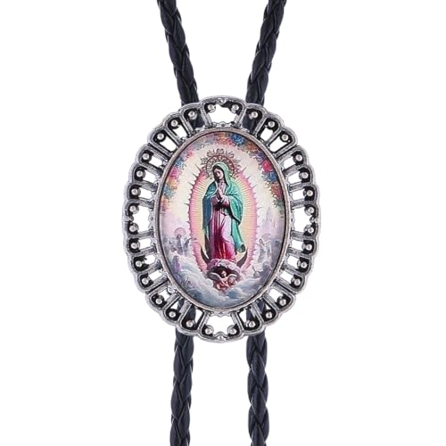 Image of Jeilwiy Bolo Tie for Men Western Cowboy Gothic Bolo Tie Necklace Halloween