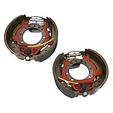 Promrmr 12-1/4" x 4" (12.25" X 4") Pair Electric Trailer Brake Assembly Set Compatible with Dexter 10,000 Lbs (10K) HD Trailer Axles 7-Bolt Left & Right Replace K23-438-00 K23-439-00