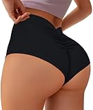 Keine Kamelzehe – für maximalen Komfort: Die Booty-Shorts haben eine gute Atmungsaktivität und hohe Elastizität, sind wirklich angenehm zu tragen den ganzen Tag; die Workout-Shorts geben Ihnen die perfekte Passform und halten Ihren Bauch in Schach, zeigen Sie einfach Ihre Kurven selbstbewusst
