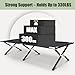 YSSOA Camping Cot, Sleeping Cots for Adults with Storage Bag, Portable and Lightweight Cot Bed for Outdoor Traveling, Hiking, Office Nap, Easy to Set up, 1 Pack, Black