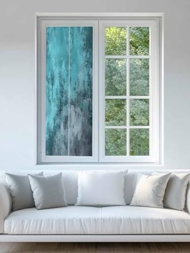 Vinilo Decorativo Para Ventana Azul Verde 17.7x39 pulg miniatura 3