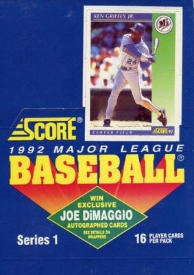 SCORE 1992 Major League Baseball Cards Series 1