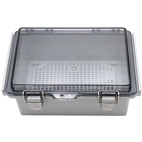 Makerele Abs Plastic Waterproof Electrical Boxes Hinged Shell Outdoor Universal Project Enclosure With Transparent Cover 5.9×3.9×2.8 Inch(150×100×70Mm) #TOP4