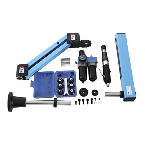 Happybuy Tapping Machine M3-M12 German DIN529 Tap Collets 1000mm Pneumatic Tapping Machine 400rpm per min Vertical Type Air Tapping Machine Perfect