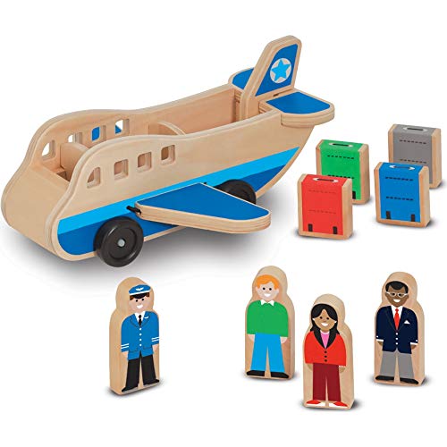 Avion en bois Melissa & Doug jouet enfant 3 ans avec Scratch Art