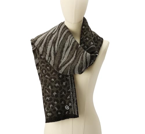 Michael Kors Womens Mixed Animal Wrap, Stylish Fashion Accessory Scarf for Cold3