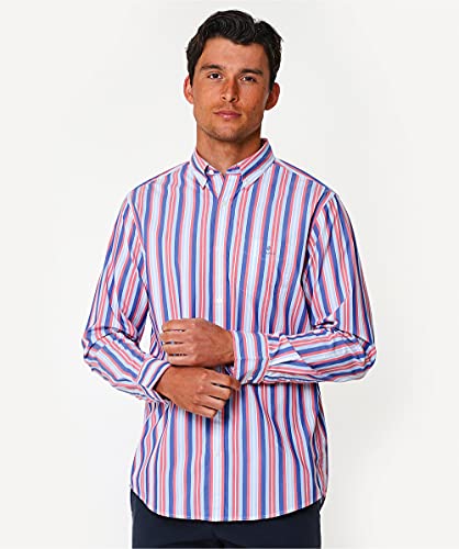 Chemise Tech Prep GANT Hommes Regular à Rayures Surf Rose