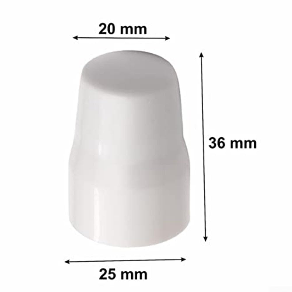 Radiator Valve Cap, ABS Plastic Radiator Valve Cap Easy Push-Fit Replacement Heater Central Home Cover Valve, White(4pcs) - Image 4