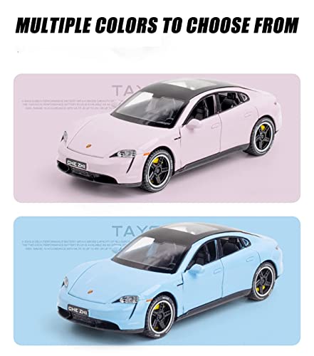 Image of DEOXY 1:32 Porches Metal Car Toy for Kids Alloy Pull Back Car with Fiction Powered Openable Doors & Light, Music Boys Gifts for Kids