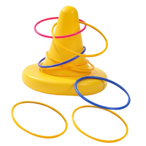 KONTONTY 1 Set Single Leg Stool Physical Training for Versatile Exercising Tool Fun Ring Toss Game for Balance and Coordination Educational Prop for Parent Interaction