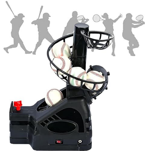 Tennis Ball Machine, Portable Tennis Ball Machine, Adjustable Flying Distance, Help Players to Standardize Basic Movements, for Beginners Solo Training Sports