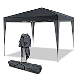 carpa de jardín multiuso, 3 x 3 m, con mecanismo plegable, montaje fácil y sin tornillos