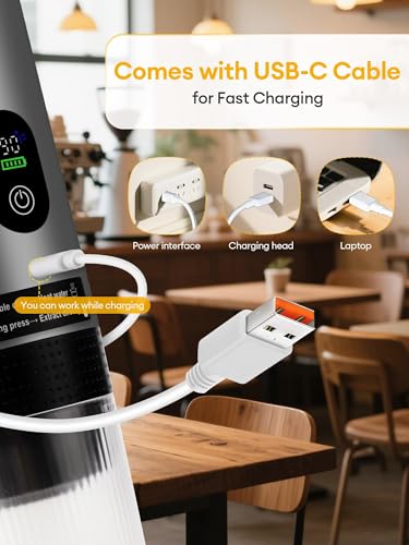 Image of Upgraded 3 in1 Portable Espresso Machine with LED Display,20 Bar Pressure,Real-Time Temp&Battery Indicator,Portable Coffee Maker Compatible with Ground Coffee & Capsules, for Travel,Home