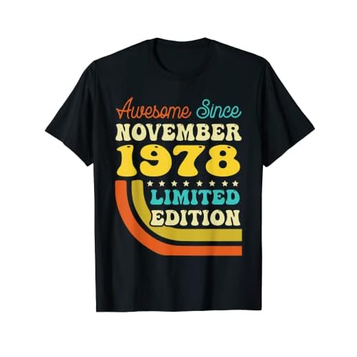 44 Años Nacido en Noviembre 1978 Camisa 44 Cumpleaños Camiseta