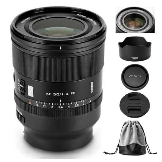 VILTROX 50mm F1.4 Pro FE Lente Full Frame para Sony E, Lente Prime Padrão com Foco Automático e Grande Abertura e Motor HyperVCM para Sony E-Mount ZV-E1 A7IV A7C A9III A1 A7SIII A7RII A7III A7RIII