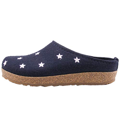 HAFLINGER Womens Grizzly Stelline Wool Felt Indoor/Outdoor Clogs