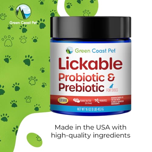 Lickable Actives Probiotic & Prebiotic Supplement for Dogs, 16 oz | Made in USA | 30 Day Supply Lickable Actives Probiotic & Prebiotic Supplement for Dogs, 16 oz | Made in USA | 30 Day Supply