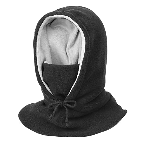 YR.Lover Cagoule en polaire pour homme et femme, Noir , taille unique Cover