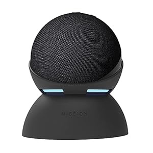 Echo Dot (5.ª generación, modelo de 2022), Antracita + base de batería, Negro