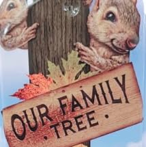 Miniatura 5 de Termómetro colgante de metal, calibre 22, litografía de metal, mide 5 x 17 pulgadas, en interiores o exteriores, elige Syle (nuestro árbol