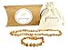 primoyo Set collana e bracciale in ambra baltica (miele), 100% fatto a mano, un regalo perfetto
