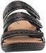 Clarks Collection Women's Laurieann Cove flats-sandals, Black Leather, 12 Medium US
