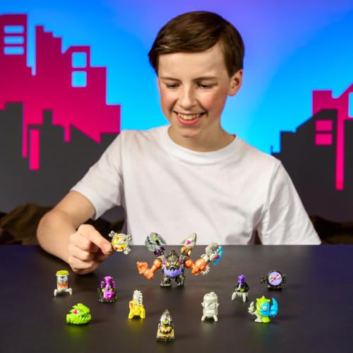 Image of MrBeast Lab Swarms MEGA-TECH Series 14 Pack, Scream Punk | Includes 13 Micro Beasts and 1 MEGA Swarm; snap up to 4 Micro Beasts onto the MEGA frame for action figures