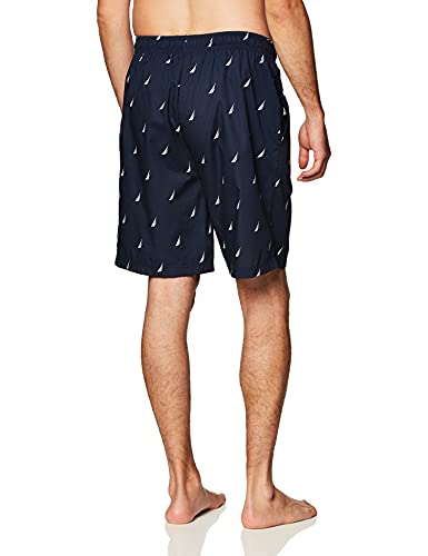 Image of Nautica Men's Soft Woven 100% Cotton Elastic Waistband Sleep Pajama Short