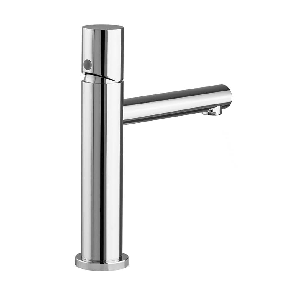 GEMINI Set miscelatori lavabo e bidet cromo acciaio inox manopola rotante