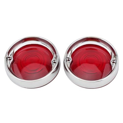 Biseles de plato profundo rojos para intermitentes de Touring Electra Street Glide 1986-2021