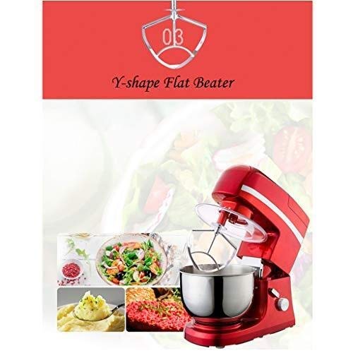 MOSHUO Kuchenmixer Küchenmaschine Küchenmaschine Multifunktionaler Kippkopf Edelstahl 5L Chefmaschine Schneebesen… – Bild 3