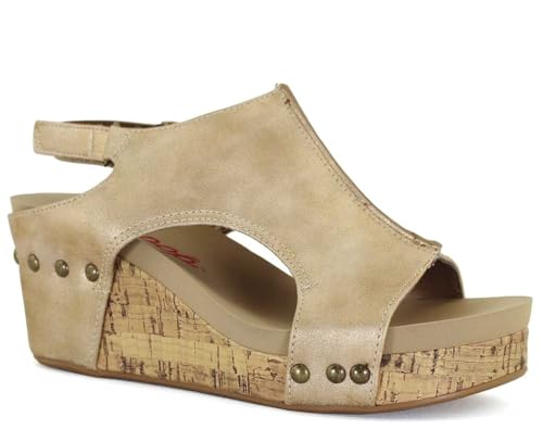 Jellypop Women's Showcase Wedge Antque Gold/Medium / 8.5