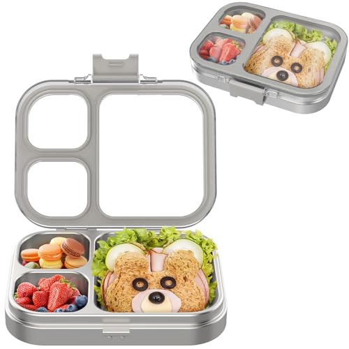 VITONIS Edelstahl Brotdose Lunchbox mit 3...