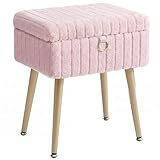 SONGMICS Tabouret de Coiffeuse, Tabouret avec Rangement, Repose-Pieds,...