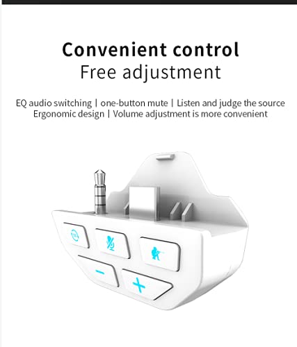 Wzmacniacz dźwięku z wieloma korektorami dźwięku adapter do słuchawek kompatybilny z Xbox One Series X/S adapter do słuchawek audio kompatybilny z zestawem słuchawkowym Xbox, sterowanie