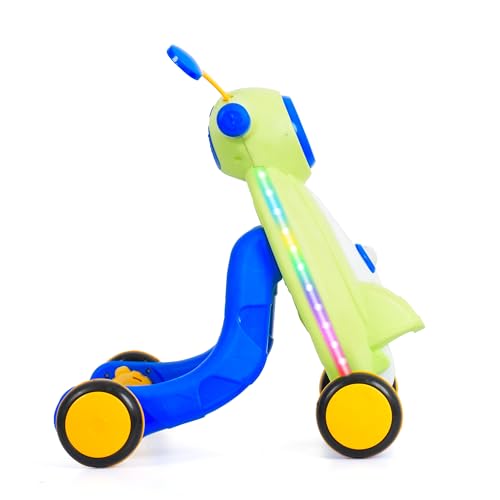 Image of Luusa Pro Kids Tiny Steps Baby Walker | Toddler Walker with Lights, Music, and Ball Game | 2-in-1 Interactive Activity Walker Reda | Proudly Made in India