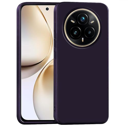Image of Back Cover for Realme 14 Pro Plus 5G | Full Camera Protection | Premium Liquid Silicon Case | Flexible Bumper Case for Realme 14 Pro Plus 5G (Purple)