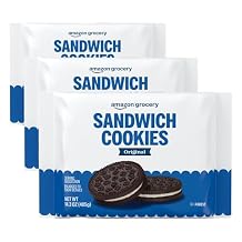 Amazon Grocery, Original Sandwich Cookies, 14.3 Oz Pack of 3