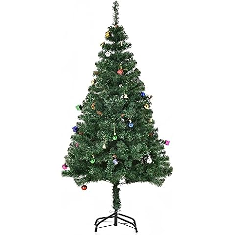 HOMCOM Árbol de Navidad Artificial 150cm con Adornos Decorativos Cover